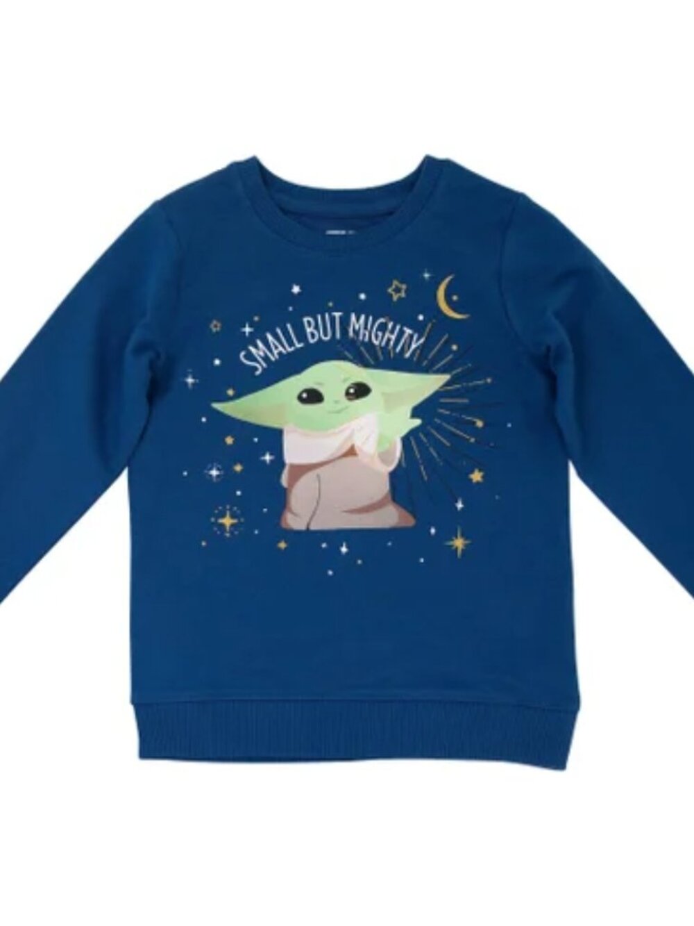 Kids Blue 'Small But Mighty' Graphic Sweatshirt